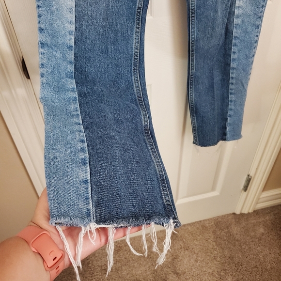 NWOT Urban Outfitters BDG Jessye Straight Leg Spliced Jeans - Picture 10 of 10